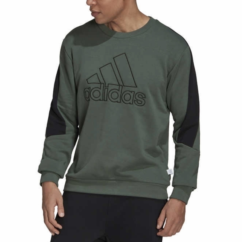 ADIDAS MEN'S CREW NECK SWEATSHIRT•SIZE LARGE